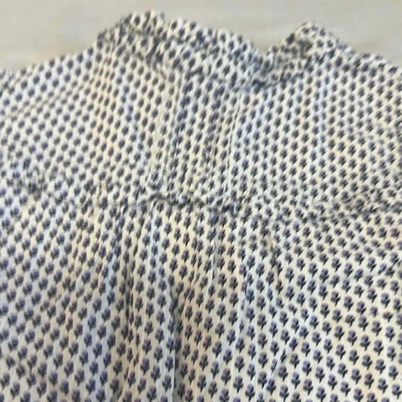 GAP Blue and White Blouse with Peter Pan Collar - Picture 7 of 7